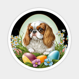 King Spaniel happy easter day Magnet